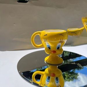 Tweety bird yellow mug coffee cup looney tunes character